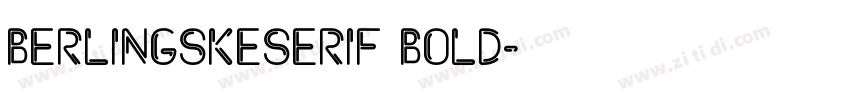 berlingskeserif bold字体转换